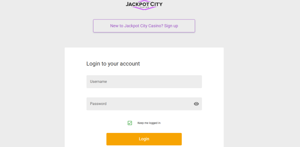 Jackpot City Casino Login